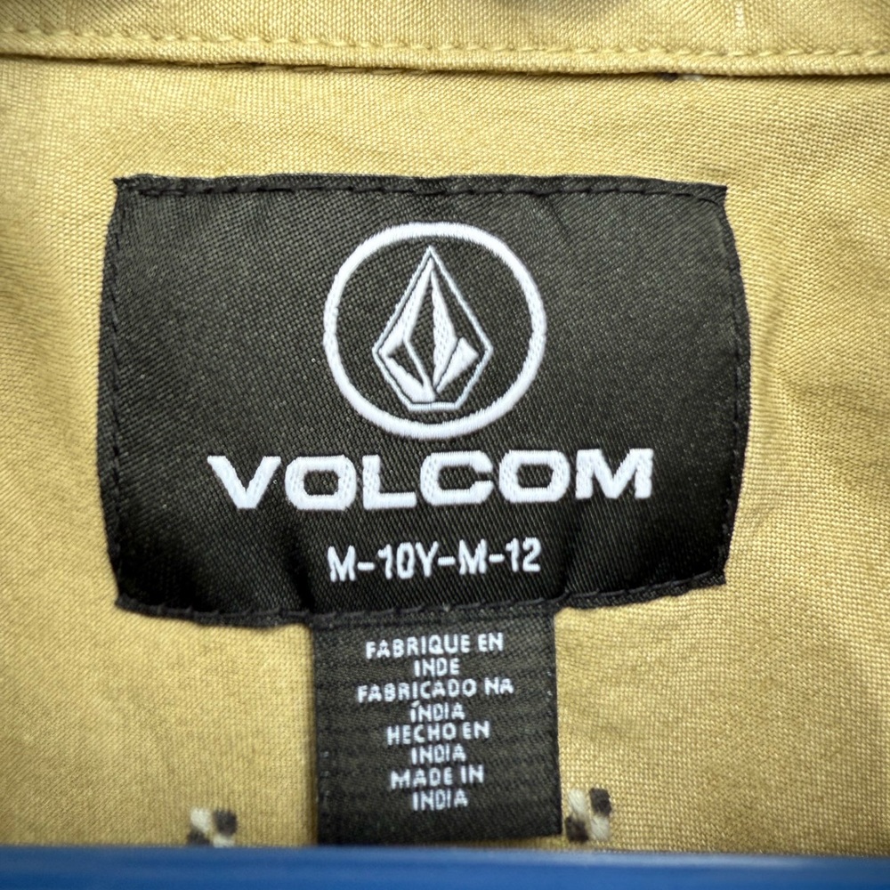 Volcom Kid’s Beige Patterned Button Down Shirt - Picture 4 of 4